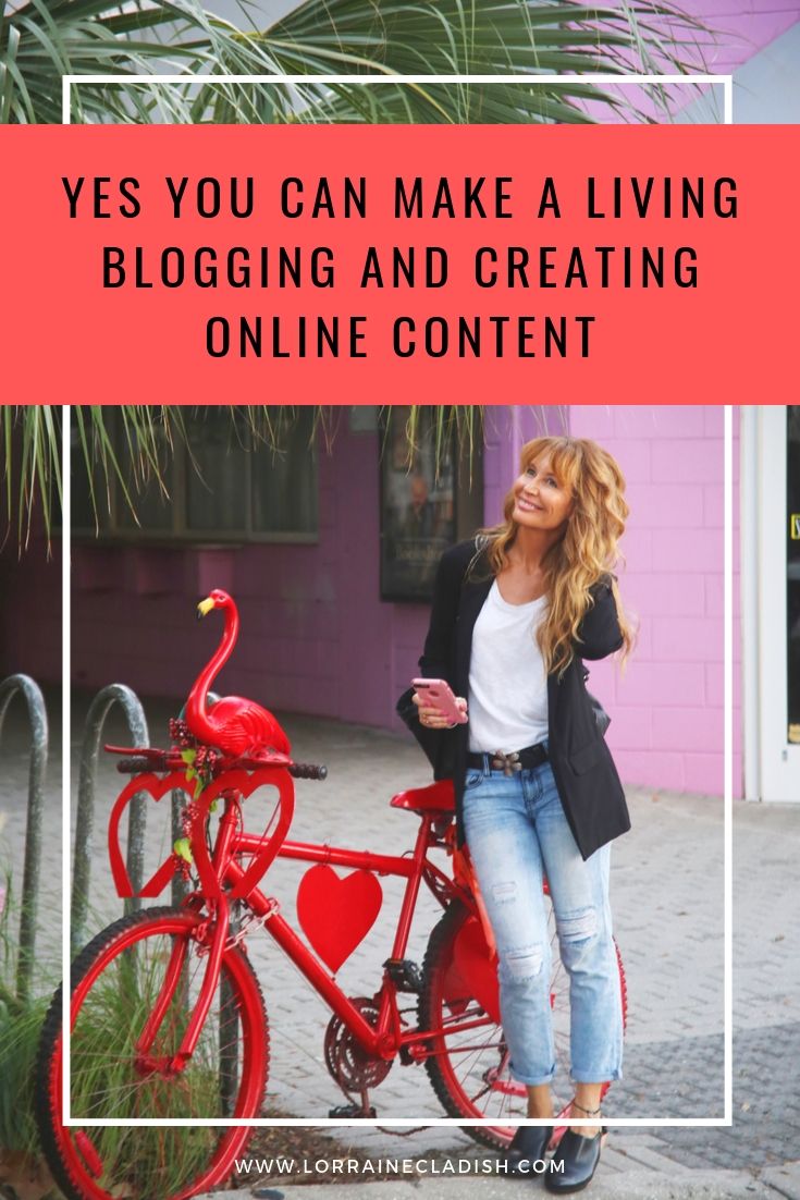 It is possible to make a living blogging and creating content online. Only a small percentage of bloggers achieve it, but it can and does happen. I do it! #blogging #bloggers